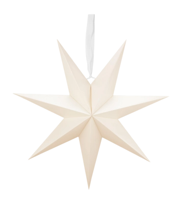 Kerstdecoratie vtwonen Christmas Star Paper Pearl 60cm