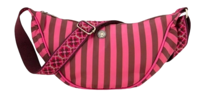 Schoudertas Pip Studio Freya Half Moon Cross Body Bag Stripe Pink