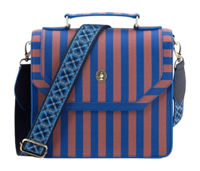 Schultertasche Pip Studio Frances Cross Body Bag Medium Stripe Blue