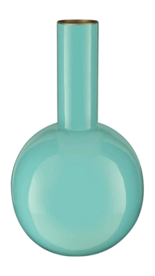 Vaas Pip Studio Metal Small Bright Blue 15 x 26cm