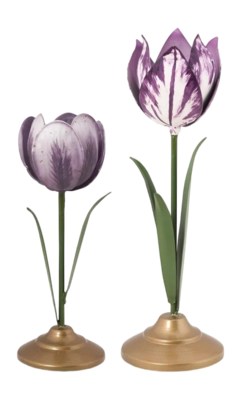 Kandelaar Pip Studio Tulip Lilac  (Set van 2)