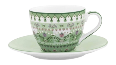 Espressokop & Schotel Pip Studio Lily & Lotus Moon Delight Light Green 120 ml
