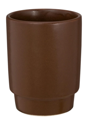 Mug vtwonen Without Ear Ceramic Brown 250 ml (Set of 4) 25