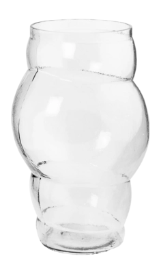 Vase vtwonen Glass Clear Bubble 24 x 35 cm
