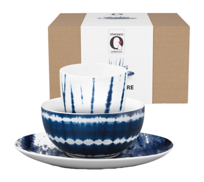 Crockery Set vtwonen Breakfast Tie-Dye (Set of 3)