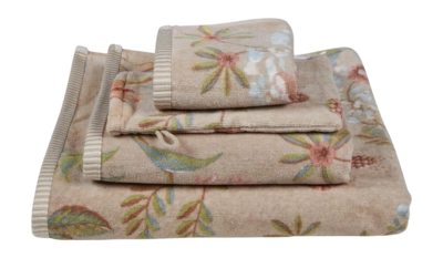 Waschlappen Pip Studio Secret Garden Khaki (Set von 3 Stück)