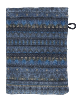 Washandje Pip Studio Geometric Print Dark Blue (16 x 22 cm)