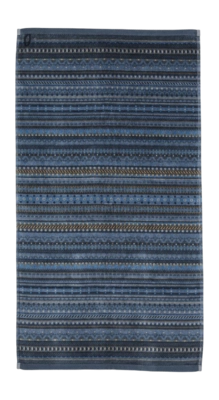 Duschtuch Pip Studio Geometric Print Dark Blue (55 x 100 cm)