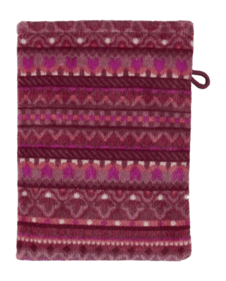 Washandje Pip Studio Geometric Print Dark Pink (16 x 22 cm)