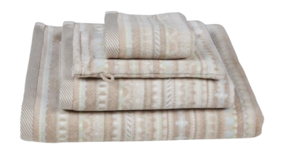 Duschtuch Pip Studio Geometric Print Sand (Set von 3 Stück)