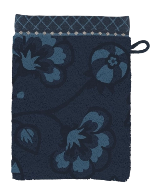 Waschlappen Pip Studio Jasmin Jacquard Dark Blue (16 x 22 cm)