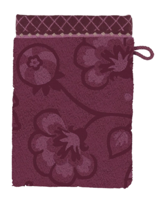 Waschlappen Pip Studio Jasmin Jacquard Dark Pink (16 x 22 cm)