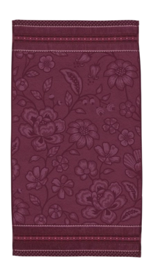 Bath Sheet Pip Studio Jasmin Jacquard Dark Pink (55 x 100 cm)