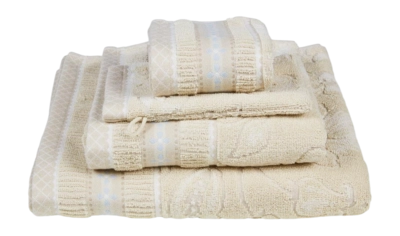Gästehandtuch Pip Studio Jasmin Jacquard Sand (Set von 3 Stück)