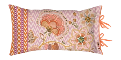 Coussin Décoratif Pip Studio Daisy Dreams – Motif Fleuri Romantique, Matelassé – 50x50 Cm – Rouge Et Vert Vintage