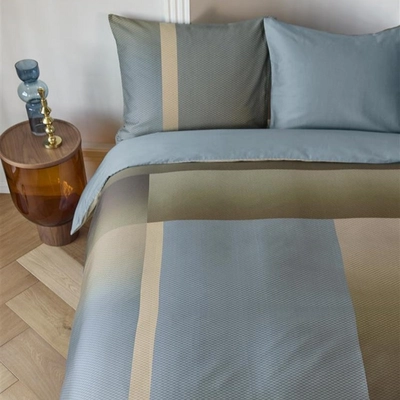 Dekbedovertrek Kardol Sloane Square Blauw Grijs Satijn