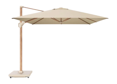 Zweefparasol Platinum Challenger T1 Premium Champagne Teak (400 x 300 cm)