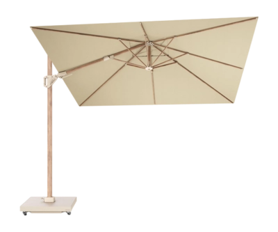 Zweefparasol Platinum Challenger T2 Premium Teak Champagne (300 x 300 cm)