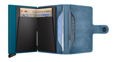 4---ORIGINAL_JPG-Vintage - Miniwallet - Teal - Teal - Open
