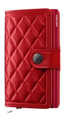 Porte-Monnaie Secrid Miniwallet Emboss Diamond Rouge