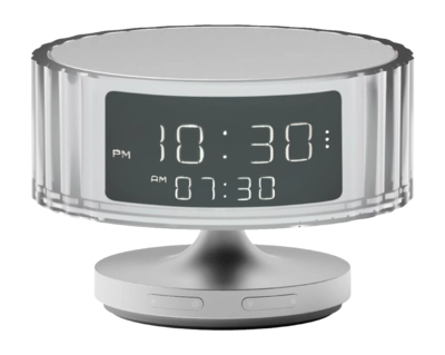 Wekker Stylistic Hari LED Waves White