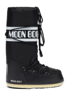 Snowboot Unisex Black Nylon Moon Boot