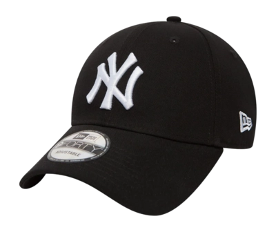 Cap New Era Essential 9FORTY New York Yankees Black White