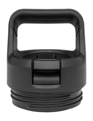 Straw Cap Yeti Rambler Bottle Black