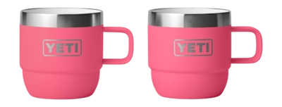 Espressotasse Yeti Espresso Mug Tropical Pink 6 Oz (177 ml) (Set von 2)