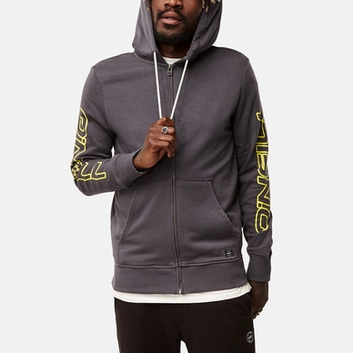 Trui O'Neill Men Cali Zip Hoodie Asphalt