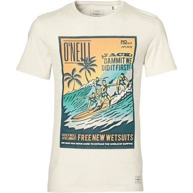 T-Shirt O'Neill Men Throwback Photo Powder White