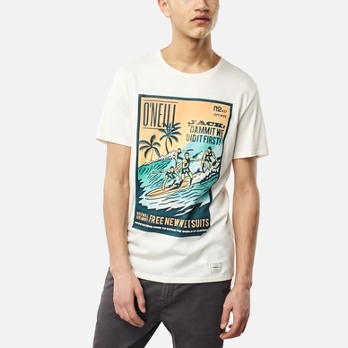 T-Shirt O'Neill Men Throwback Photo Powder White
