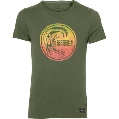 T-Shirt O'Neill Circle Surfer Bronze Green Herren