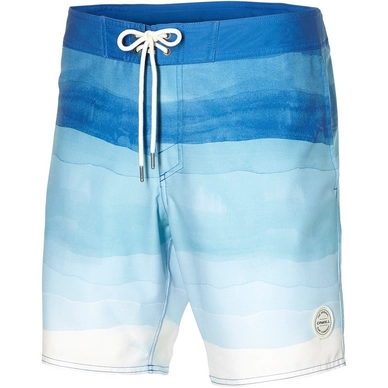 Badehose O'Neill Mid Freak Horizon Boardshorts Weiss Blau Herren
