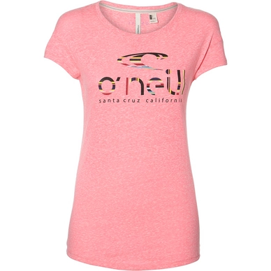 T-Shirt O'Neill Oneill Waves Shocking Pink Damen