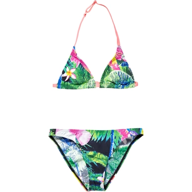 Bikini O'Neill Girls Oceano Triangle Green Tropical