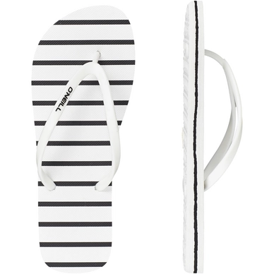 Slippers O'Neill Women Tropadelic Print Flip Flops White Black