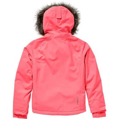 Ski jas O'Neill Girls Curve Neon Tangerine Pink
