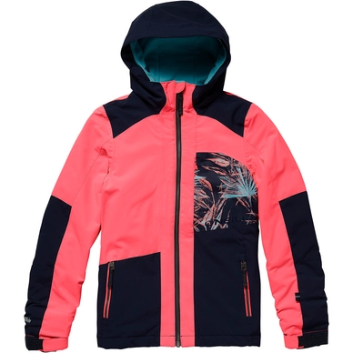 Ski jas O'Neill Girls Cascade Neon Tangerine Pink
