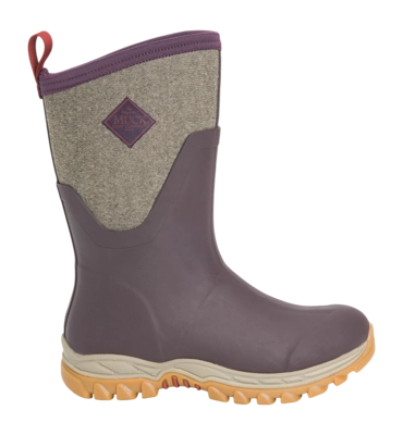 Snowboot Muck Boot Dames Arctic Sport II Mid Bordeaux Tweed BioDEWIX