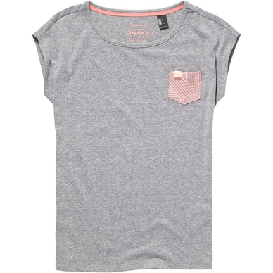 T-Shirt O'Neill Girls Pocket Tee Silver Melee