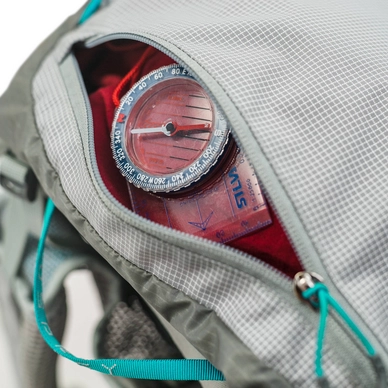 Backpack Osprey Lumina 60 Cyan Silver Dames (Medium)