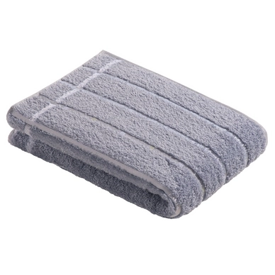 Bath Towel Vossen Quadrati Kiesel White (set of 2) (67 x 140 cm)