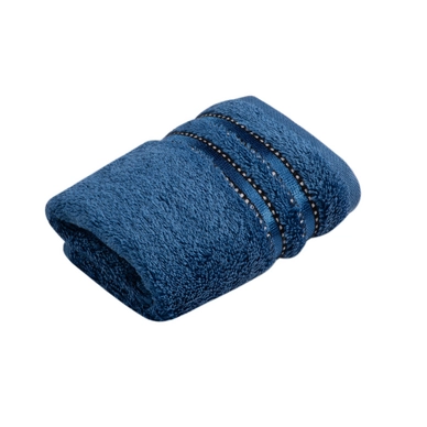 Petite Serviette Vossen Cult de Luxe Deep Blue (30 x 30 cm) (Lot de 6)