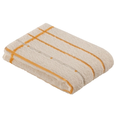 Bath Towel Vossen Quadrati Ivory Melon (set of 2) (67 x 140 cm)
