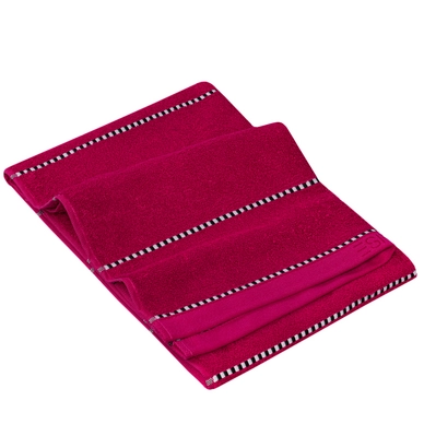 Handdoek Esprit Box Stripes Raspberry (Set van 3)