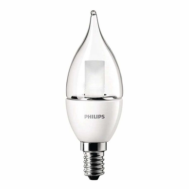 Philips Masterled 4W BA35-CL Kaars Dimbaar (Vervangt 25 Watt)