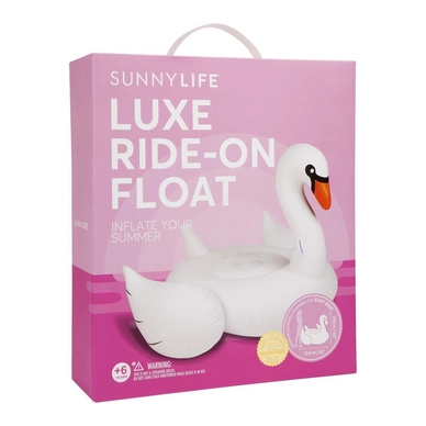 Opblaaszwaan Sunnylife Ride-On Float