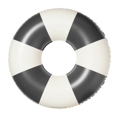 Zwemband Sunnylife Pool Ring Black Stripe
