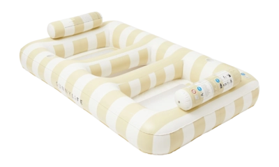 Matelas Gonflable Sunnylife Luxe Hammock Mango Bay Soft Mustard